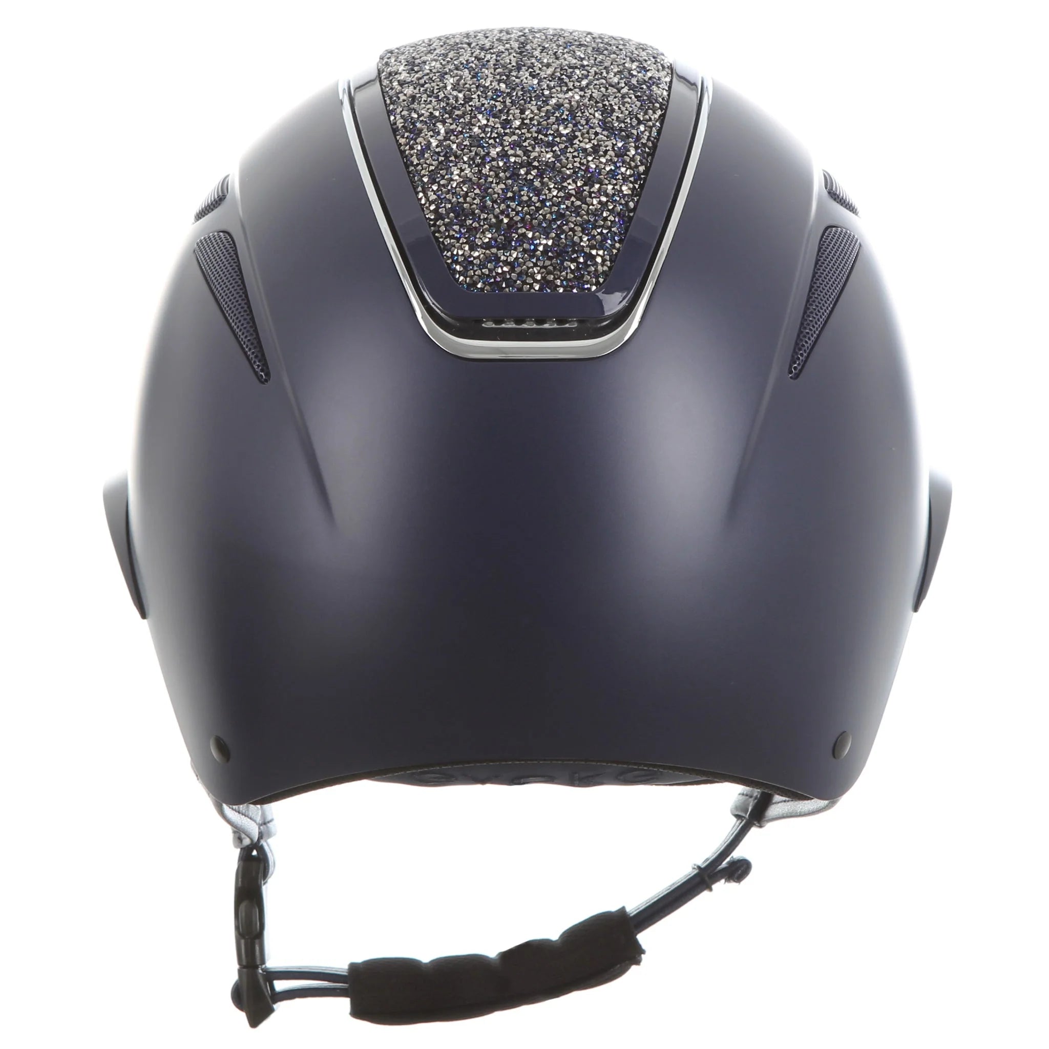Evoke Callisto Wide Peak Riding Helmet - Navy Crystal