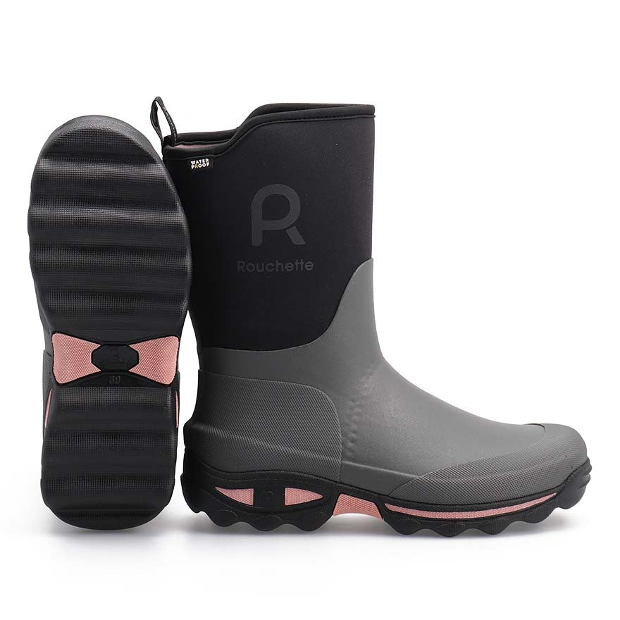 Rouchette Women's Clean Garden Neoprene Boots - Grey