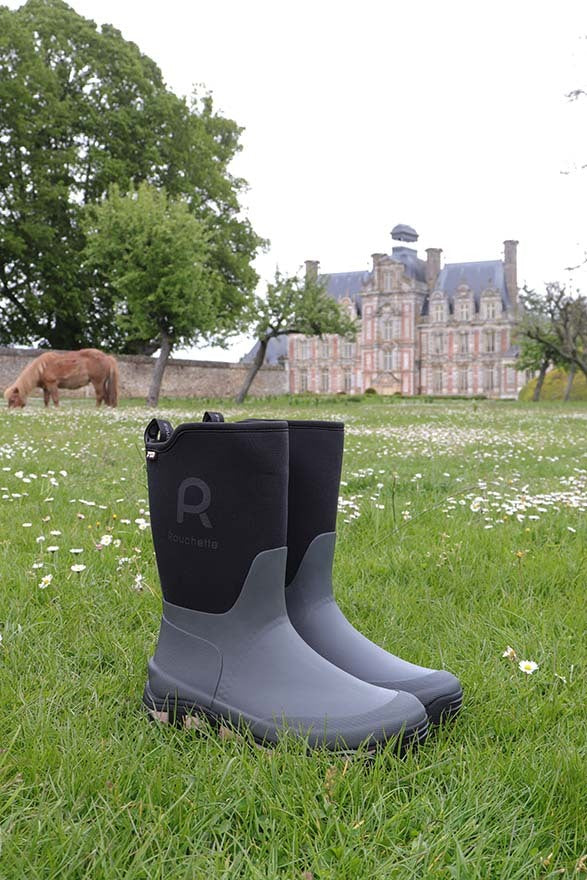 Rouchette Women's Clean Garden Neoprene Boots - Grey