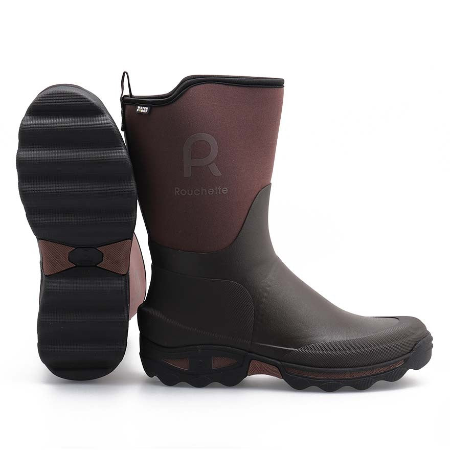 Rouchette Men's Clean Garden Neoprene Boots - Brown