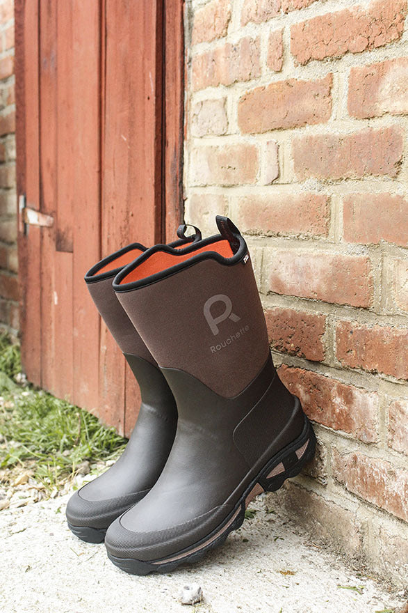 Rouchette Men's Clean Garden Neoprene Boots - Brown