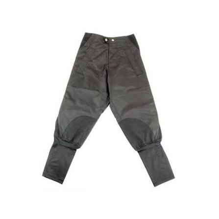 HyLAND Three-Quarter Waterproof Suede Breeches - Black/Black