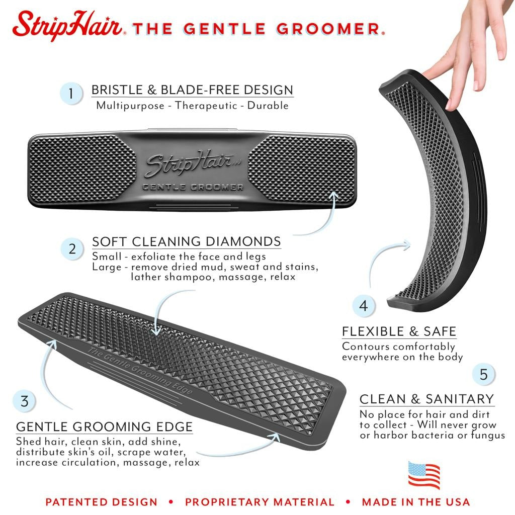 StripHair Gentle Groomer Equine Grooming Tool