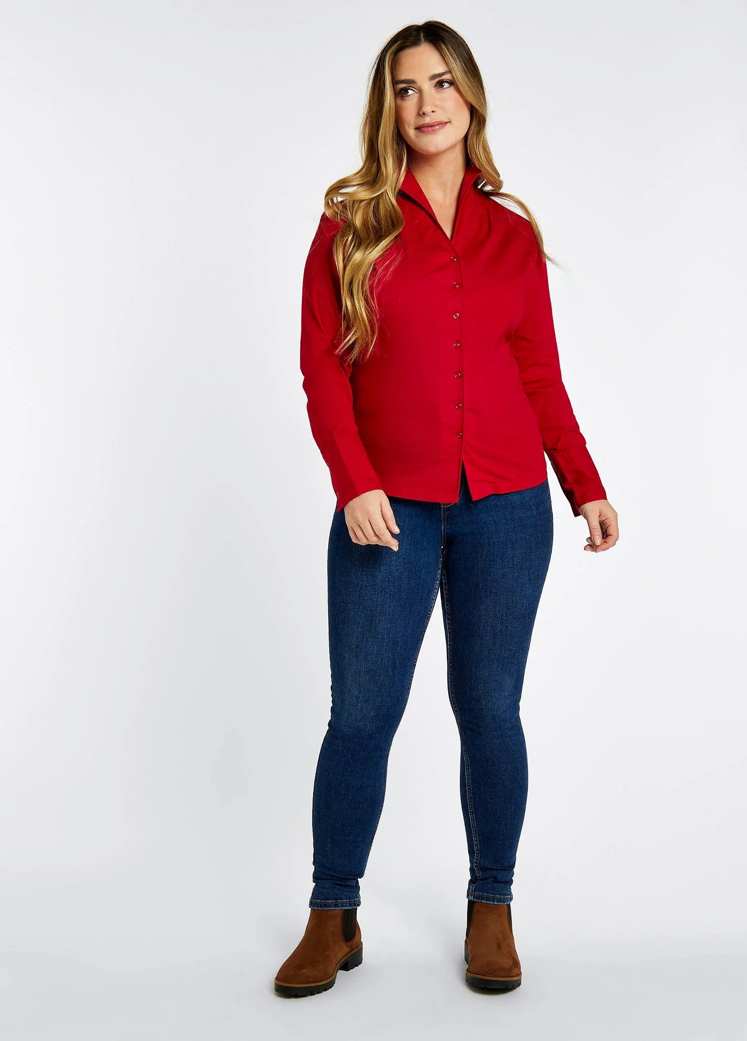 Dubarry Women's Snowdrop Long-Sleeve Shirt - White