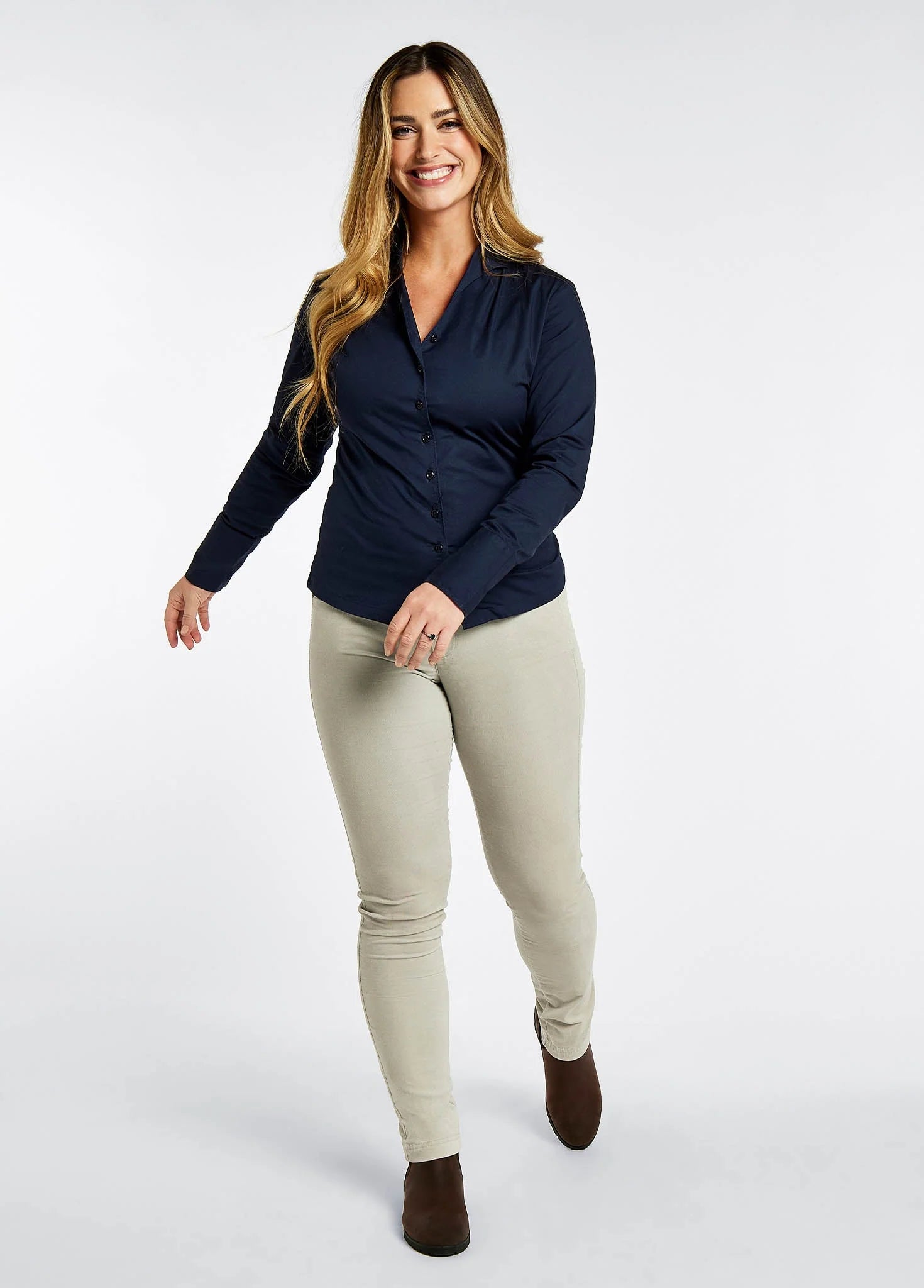 Dubarry Women's Snowdrop Long-Sleeve Shirt - White