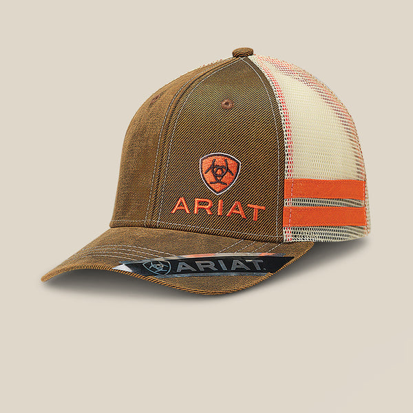 Ariat Mns Structured Medium High Cap Oilskin Brown