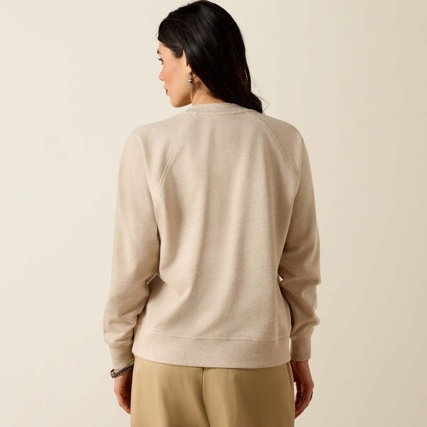 Ariat Wms Victoria Sweatshirt Khaki Heather