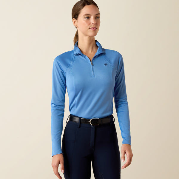 Ariat Wms Sunstopper 3.0 1/4 Zip LS Baselayer