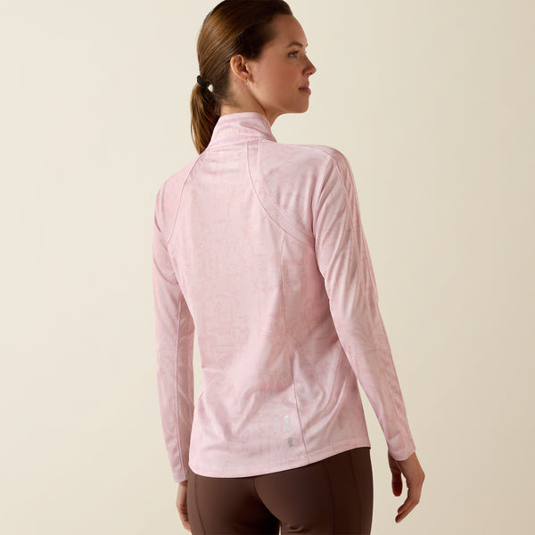 Ariat Wms Sunstopper 3.0 1/4 Zip LS Baselayer