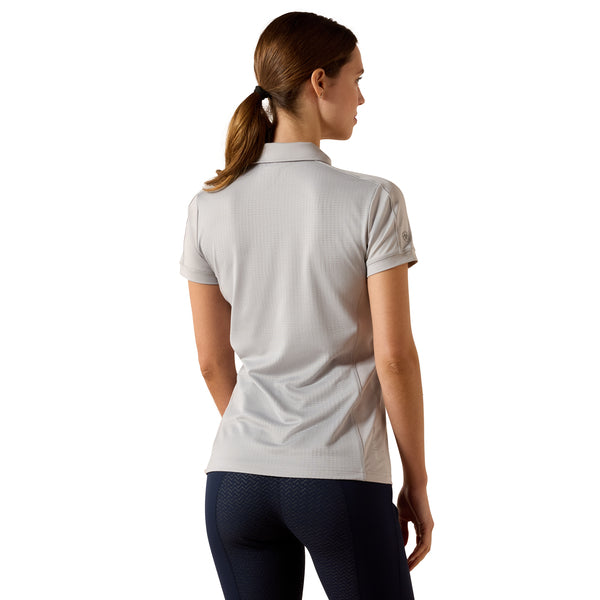 Ariat Women's Bandera Quarter-Zip Polo Shirt - Show Grey