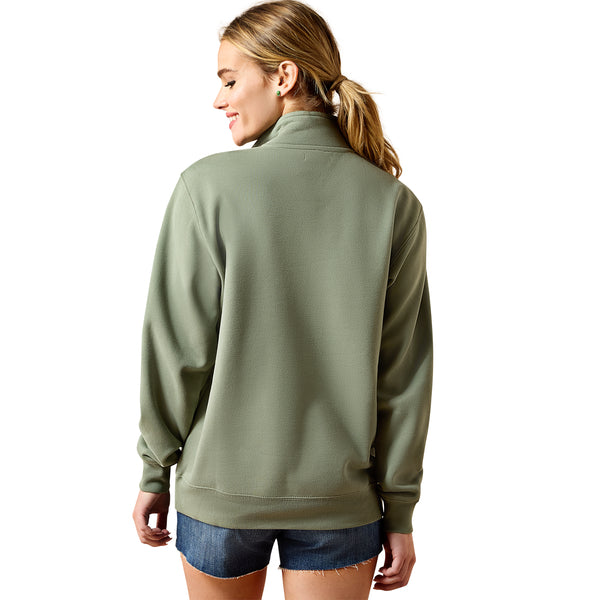 Ariat Wms Foundation Logo 1/2 Zip Sweatshirt