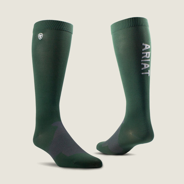 Adults AriatTEK Essential Performance Socks Duck Green