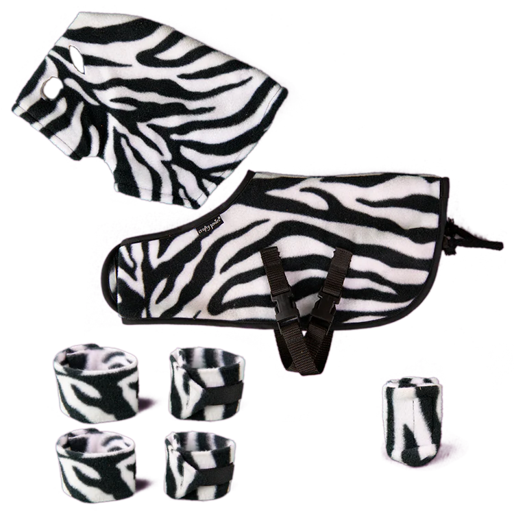 Crafty Ponies Toy Pony Snuggle Rug Set - White Spotty