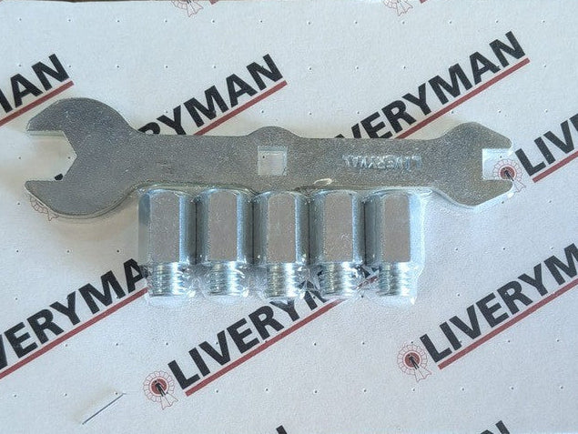 Horse Studs - Pack of 5 Dome Studs+Spanner