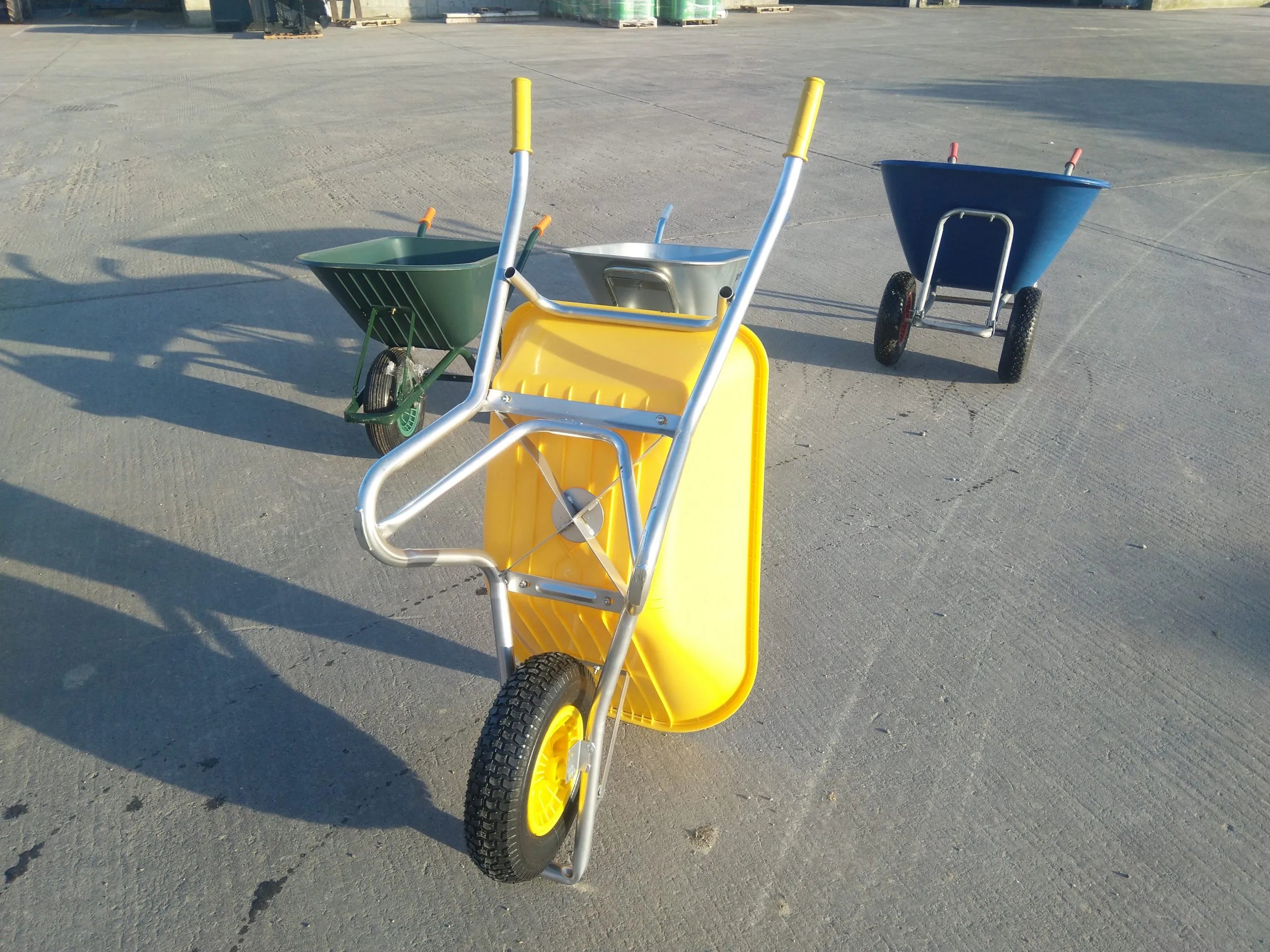 Yellow Buddy Barrow (110lit) "IN STORE ONLY)