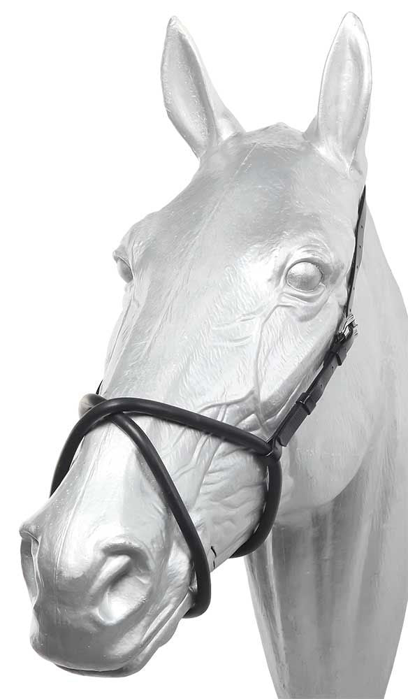 Zilco Rubber Figure 8 Noseband Black