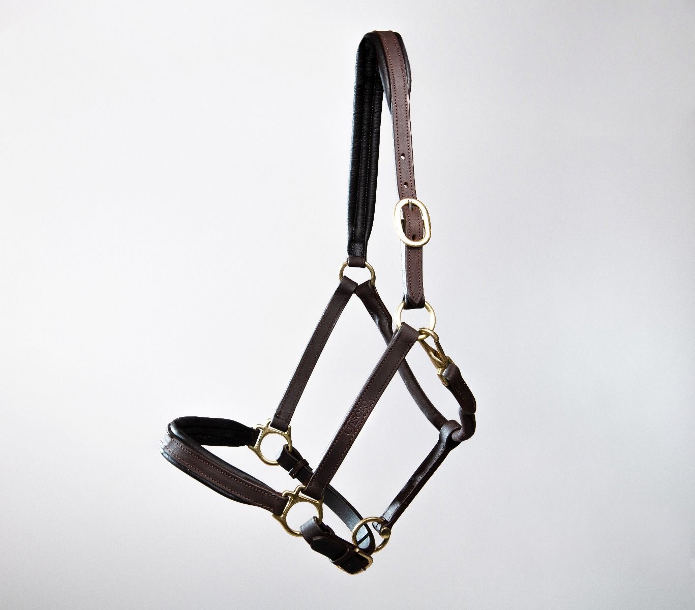 Turfmasters Padded Leather Halter Brown