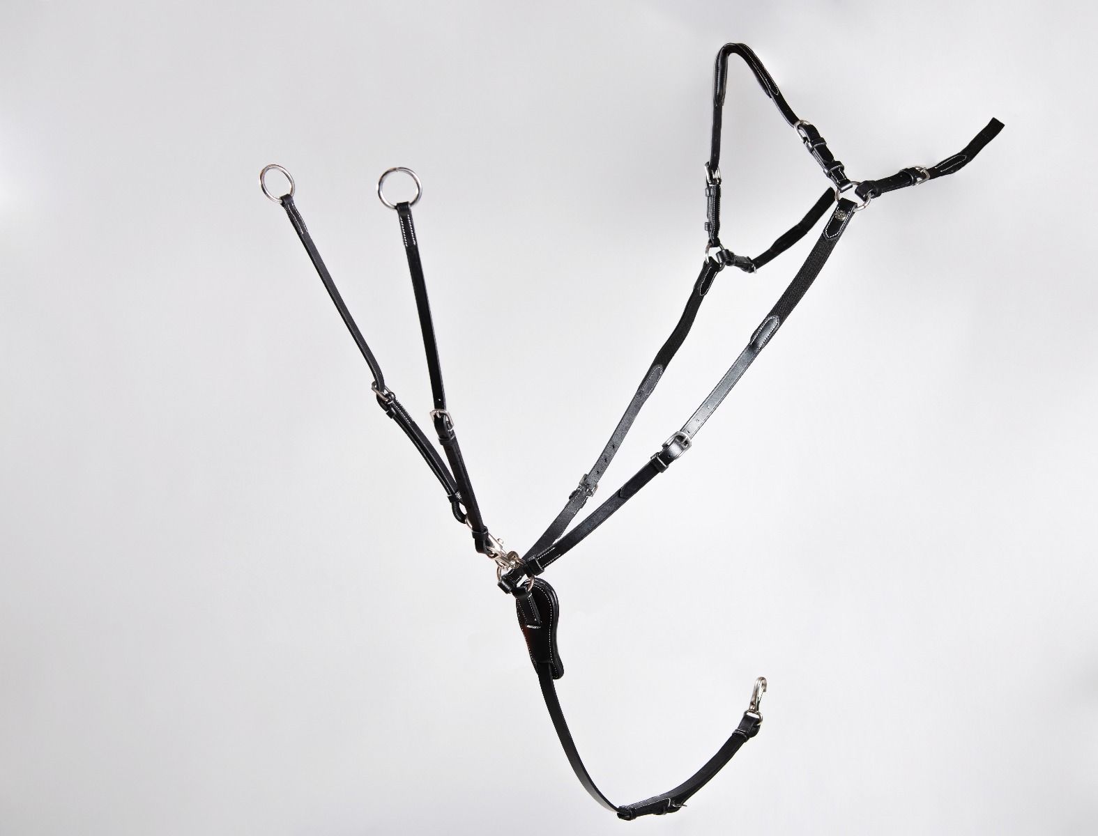 Turfmasters Leather 3 point Breastplate