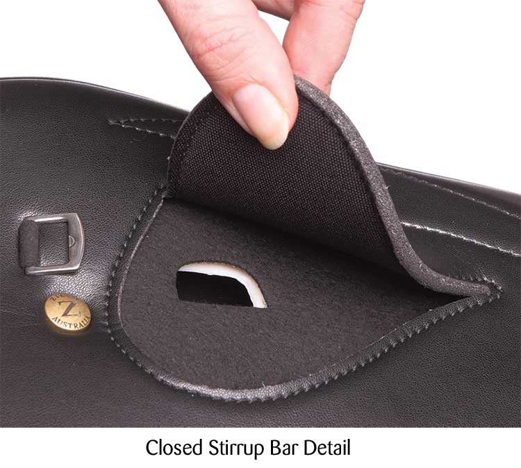 Zilco Full Tree Exercise Saddle Black Suede