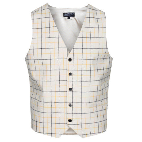 Equetech Mens Check W/Coat-Gold/Black