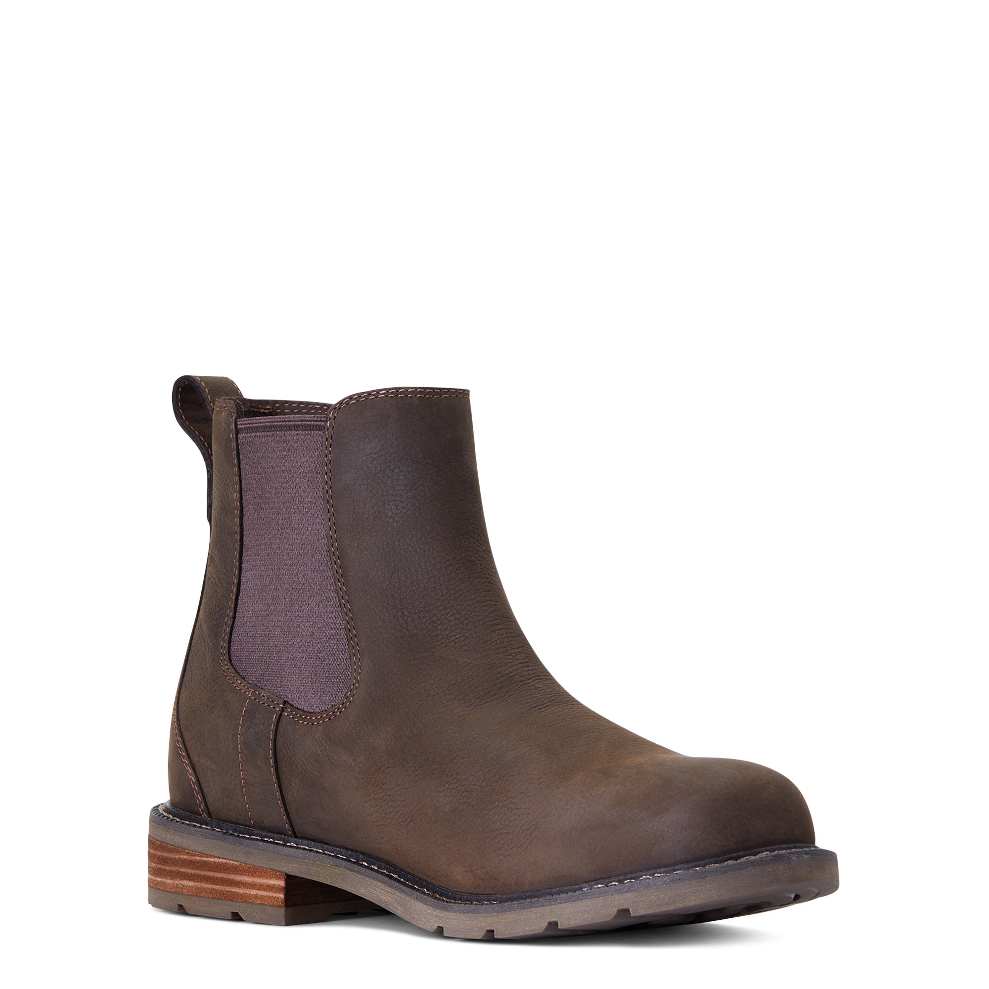 Ariat Men's Wexford H2O Waterproof Leather Chelsea Boots - Java Brown