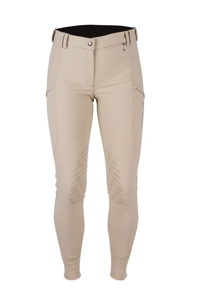 Tesoro Vita Oblia Knee Patch Waterproof Breeches Khaki