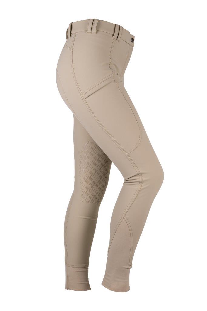 Tesoro Vita Oblia Knee Patch Waterproof Breeches Khaki