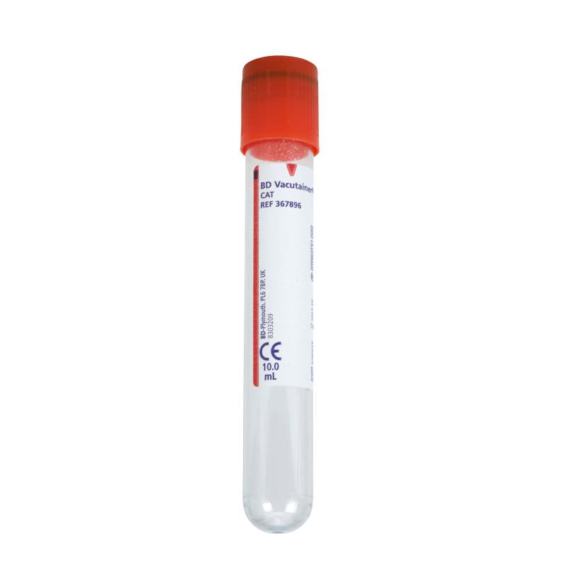 Vacutainer Pl Serum Tub 10mL -Red