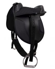 QHP Shetland Treeless Kids Synthetic Saddle Kit
