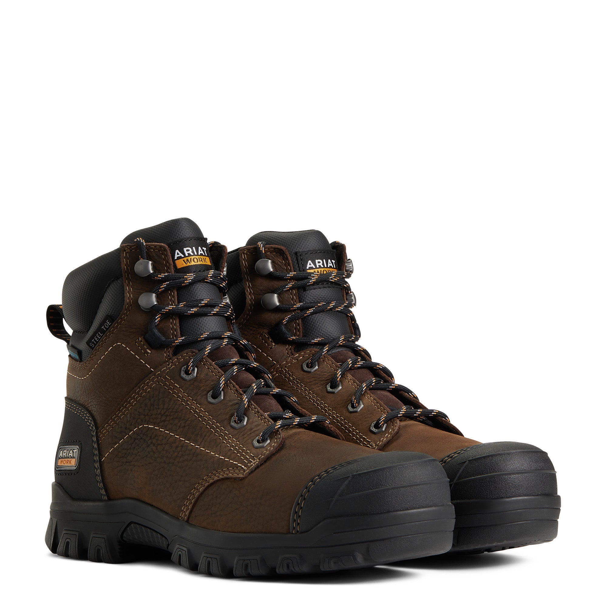 Ariat Women's Treadfast 6-Inch H2O Waterproof Steel Toe Safety Boots - Dark Brown