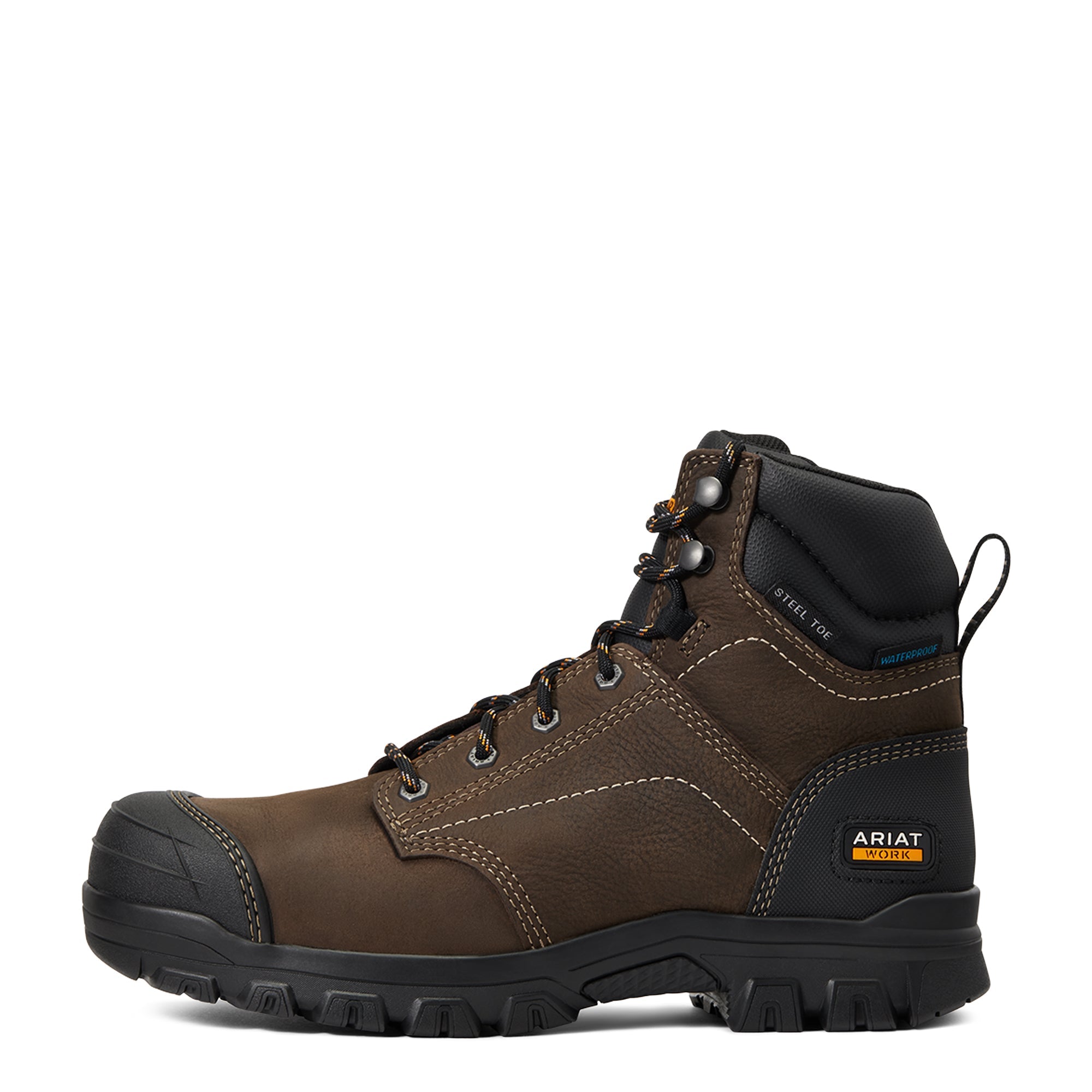 Ariat Women's Treadfast 6-Inch H2O Waterproof Steel Toe Safety Boots - Dark Brown