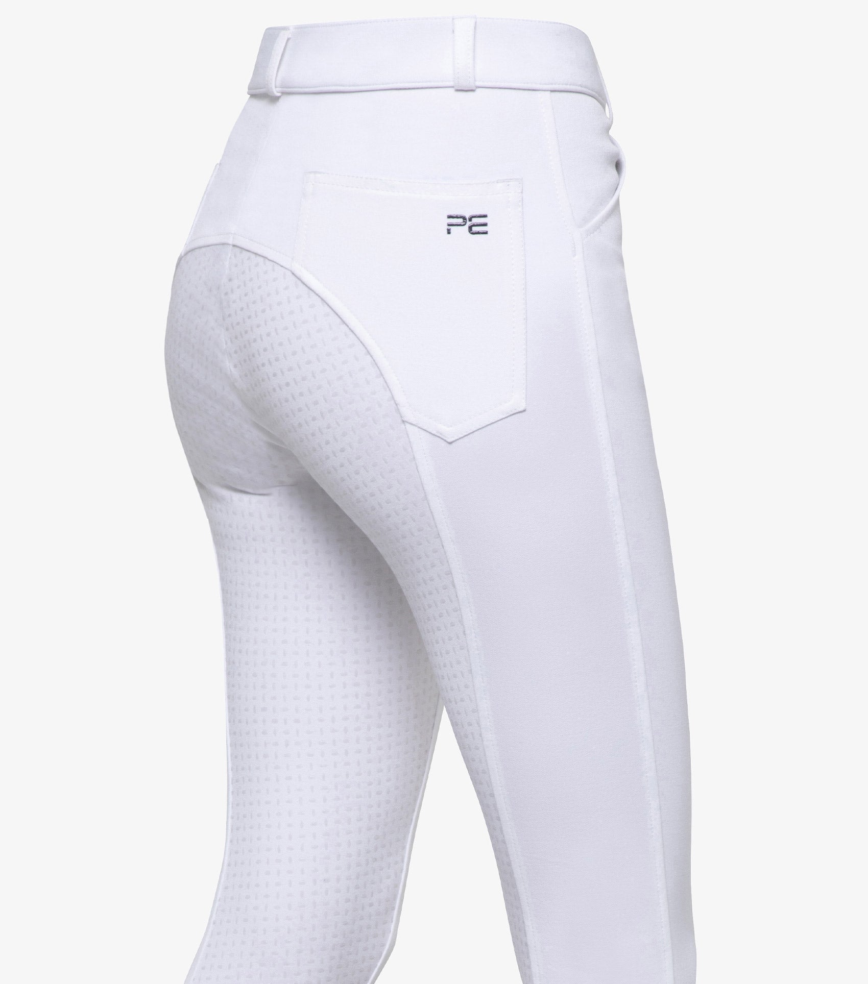 Brava Girls Full Seat Gel Riding Breeches  - White