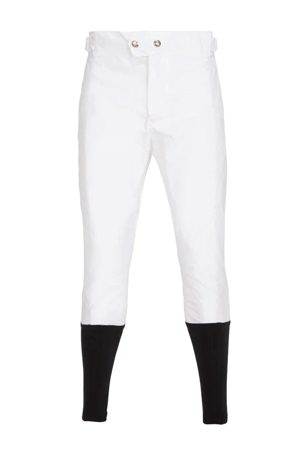 PC Race Breeches With Black Lycra - White