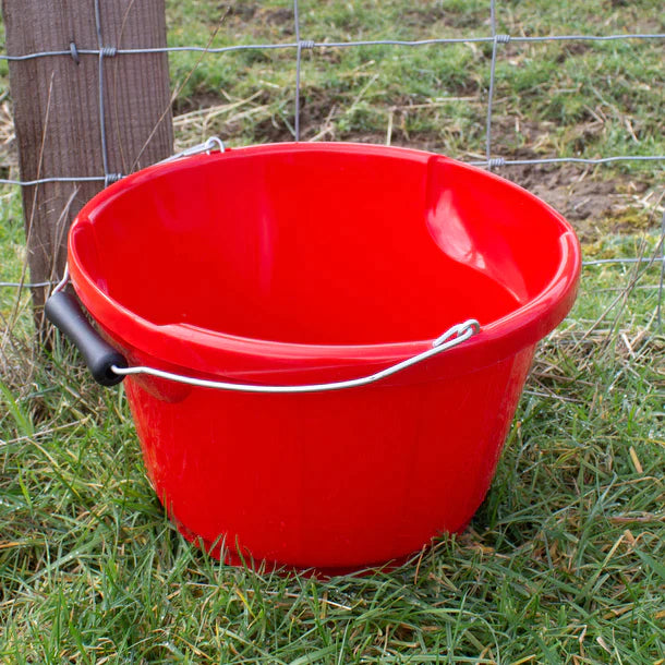 Red Gorilla Plastic Shallow Utility Bucket - 10 Litre